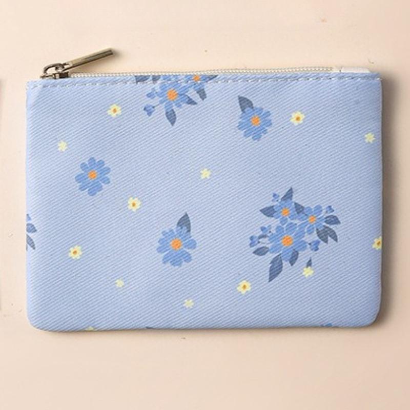 Mini Zipper Coin Purses Canvas Coin Wallet Lady Girls Earphone Coin Key Money Storage Bag Short Pouch Student Card Holder