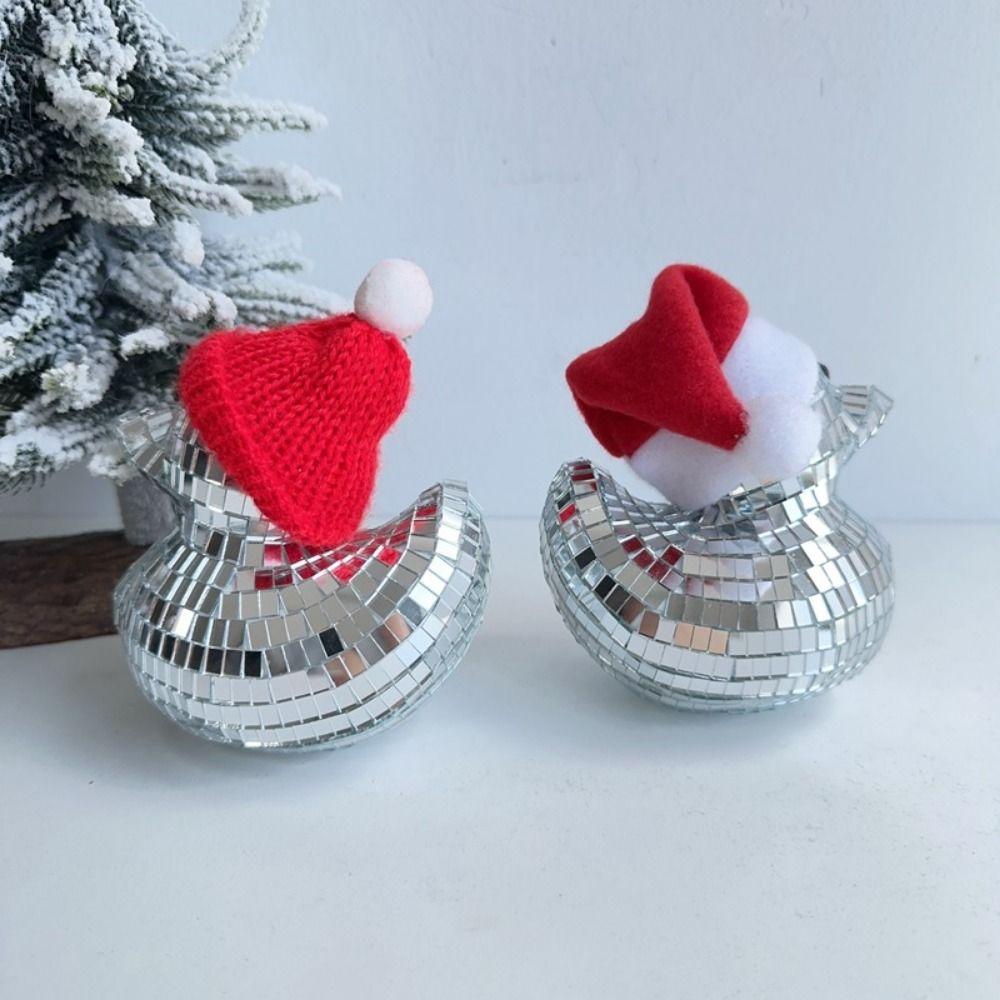 Duck Shape Cute Duck Disco Ball Reflective Christmas Decoration Duck  Home Decor