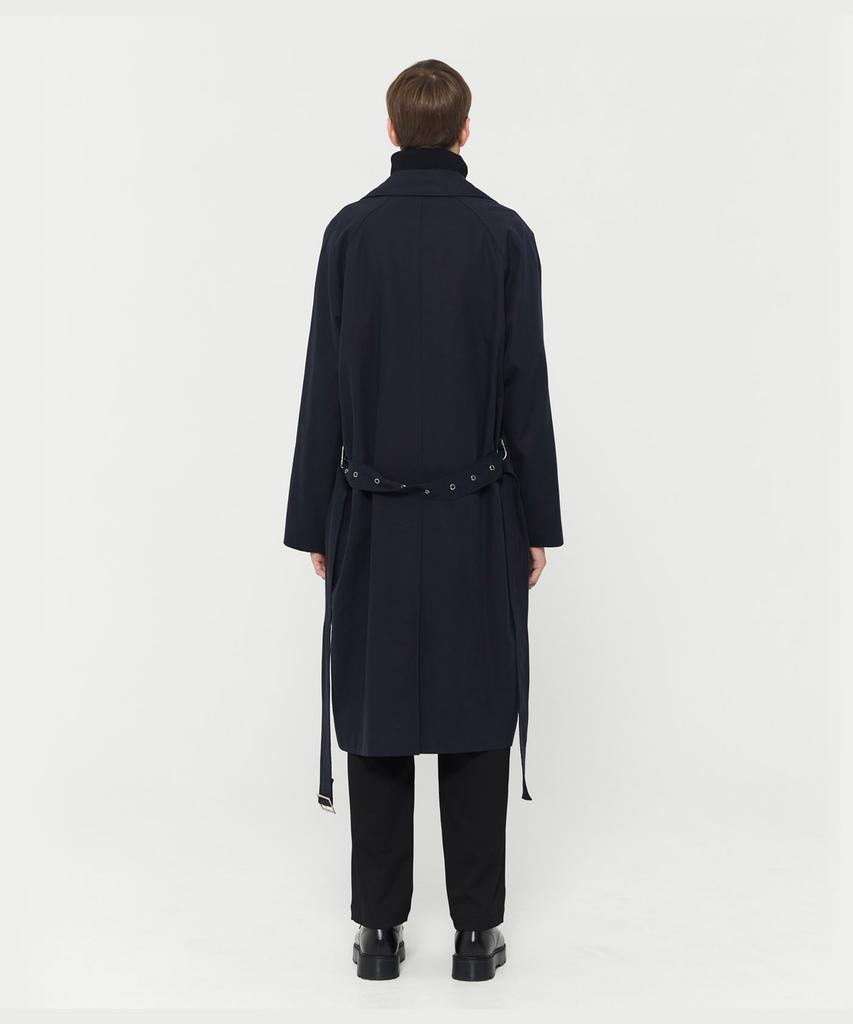 Nodicoma Studio Single Trench Coat Navy