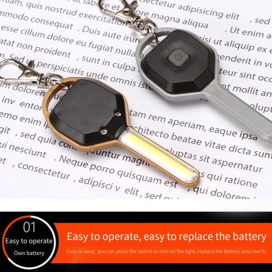 Mini LED Keychain Flashlight Bright Tiny Light Super Bright High Lumens Lightweight Adjustable LED Key Holder Light