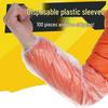 Упаковка из 100 штук Водонепроницаемые Одноразовые Пластиковые Нарукавники - Прозрачные и Защищающие от Загрязнений Защитники Рук для Кухни и Домашнего Использования