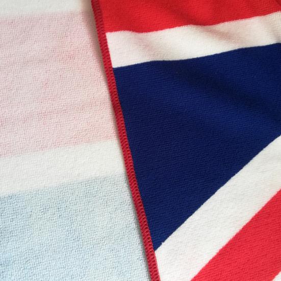 Beach Towel Super Soft Comfortable Superfine Fiber Water Absorption UK Flag Pool Towel for Home