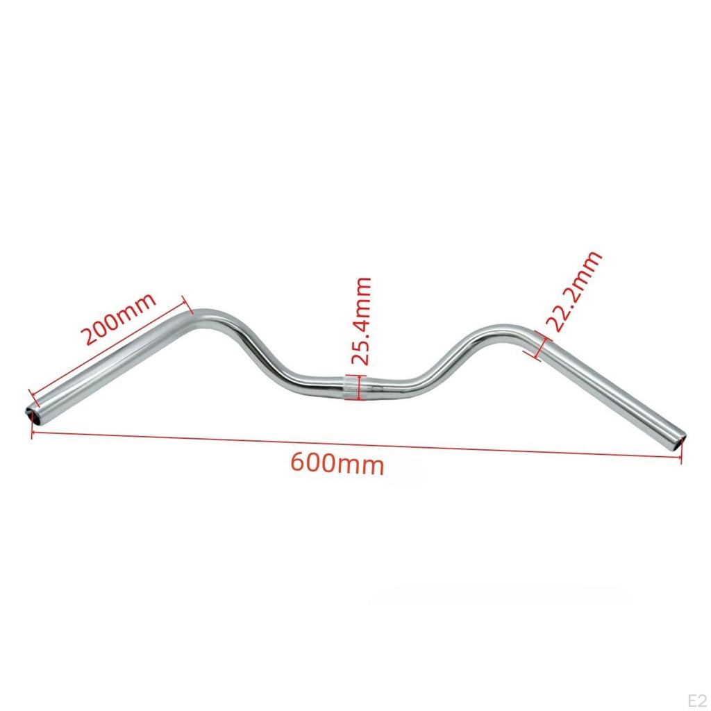 Bike Handlebar Aluminum Alloy High Performance Replace Part Lightweight Component 25.4mm Clamp