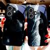 Высокий горный поток для Apple iPhone 16E 16 E 11 13 15 P Ro 14 Pro Max 12 Mini 7 8 Plus XR X XS Черный чехол для телефона из закаленного стекла