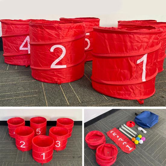 Портативный набор для тренировки гольфа Пиклболы Пляжное ведро Тренировочный набор с сеткой для чиппинга Легкая игра на открытом воздухе для заднего двора, парка