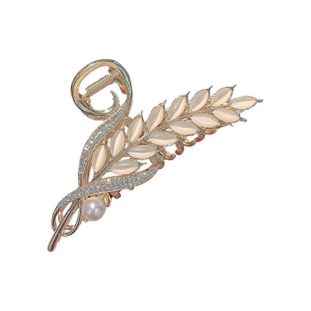 With Pearls Sweet Hair Clips Headdress Shark Clip Exquisite Luxury Hair Claw Women's Ponytail