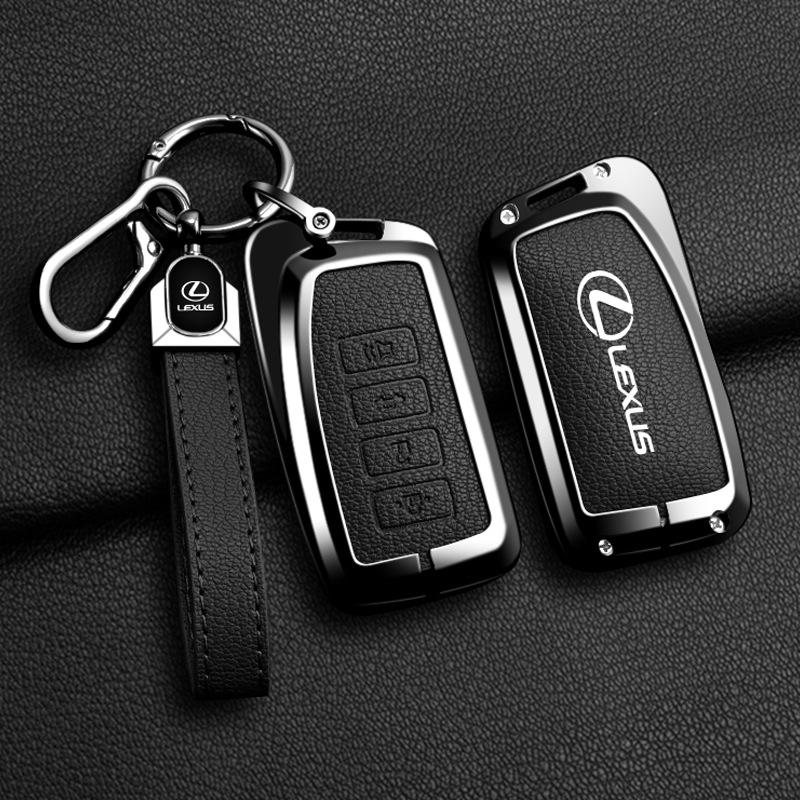 Vintage Leather Car Key Case Full Cover Shell Keychain Accessories For Lexus NX GX LX GS RX IS ES RC 200 250 350 LS 450H 300H XM6