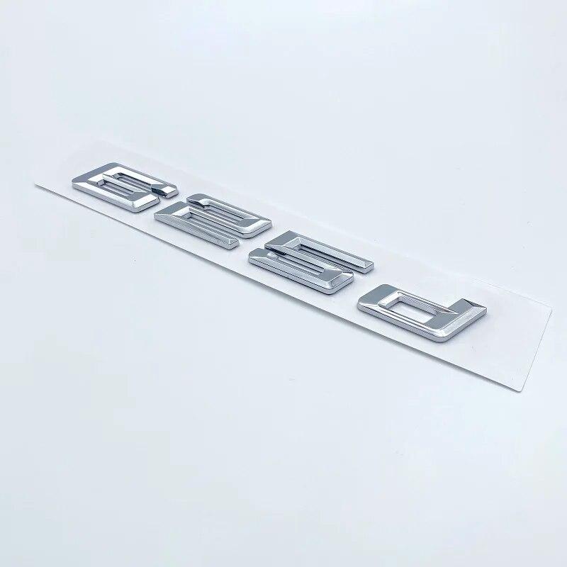 New Numbers Letters 620d 625d 628d 630d 635d 640d 645d 650d ABS Emblem for BMW 6 Series Car Trunk E63 E64 F06 F12 Logo Sticker