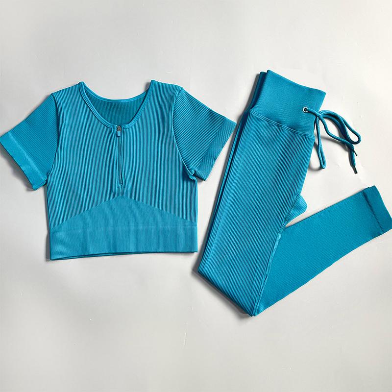 Women's Tracksuit Seamless Yoga Set Workout Sportswear Gym Clothing Fitness Sports Suits