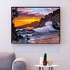 40x50cm Painting By Number Sea Landscape Drawing On Canvas HandPainted Painting Art Gift DIY Pictures By Number Kits Home Decor