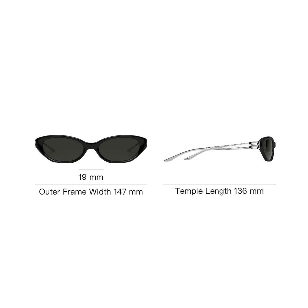 Gentle Monster 2026 Series Personality Cat Eye Sunglasses Unisex sunglasses Black MIMOSA-01