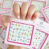 Adorable Japanese & Korean Girly Nail Art Stickers: Self-Adhesive Tattoo Decals for DIY