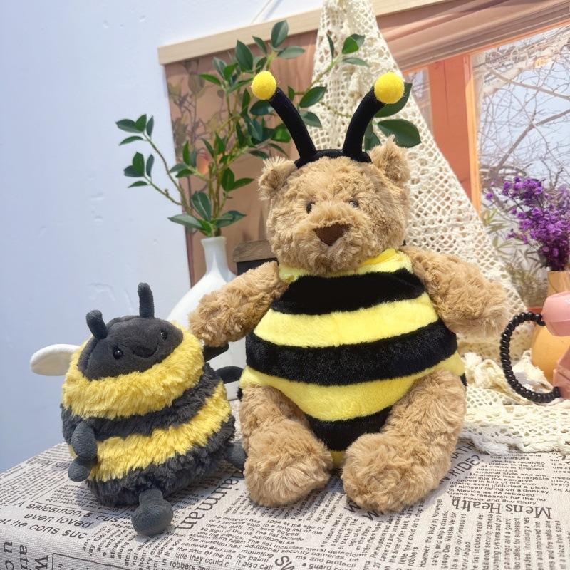 Очаровательная плюшевая игрушка Albee Bee Spring для детей Супермягкий, приятный на ощупь и милый слоник, Идеальный успокаивающий плюшевый подарок