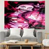 Demon-Slayer Print Tapestry, Backdrop, Easy Setup, Ideal for Bedroom, Office & Living Room, with Aesthetic Wall Hanging Decor.