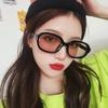 Очки солнцезащитные Simplicity Retro, модная маленькая оправа Tide Brand, овальные, пластиковые, розовые, черные, женские, мужские, хип-хоп очки, популярные, женские, мужские, новые солнцезащитные очки