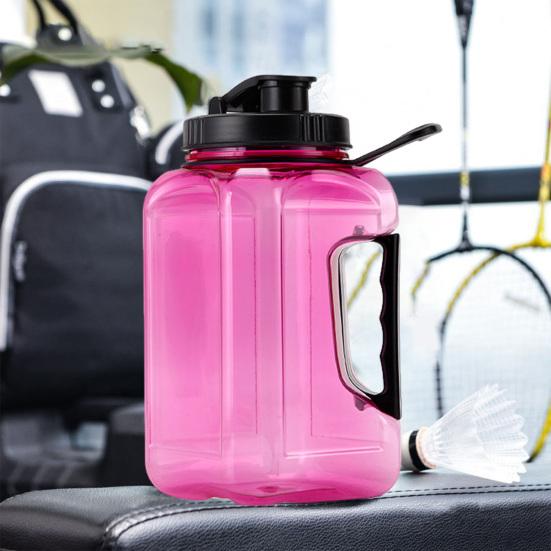 Sports Water Bottle with Handle Food Grade BPA Free Leak-Resistant Wide Opening Design Water Jug Fitness Sports Bottle
