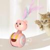 Automatic Cat Toys Interactive Funny Tumbler Design Scratch-resistance Bite-resistant Catching Ball