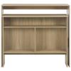 VidaXL Table de bar avec 2 dessus de table Chêne 130x40x120 cm 280219