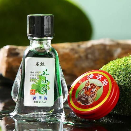 4 шт./набор 3 мл/3 г охлаждающее масло эфирный бальзам головные боли мигрени мышечные боли укусы зуд усталость снятие успокоение натуральный лето путешествия портативный