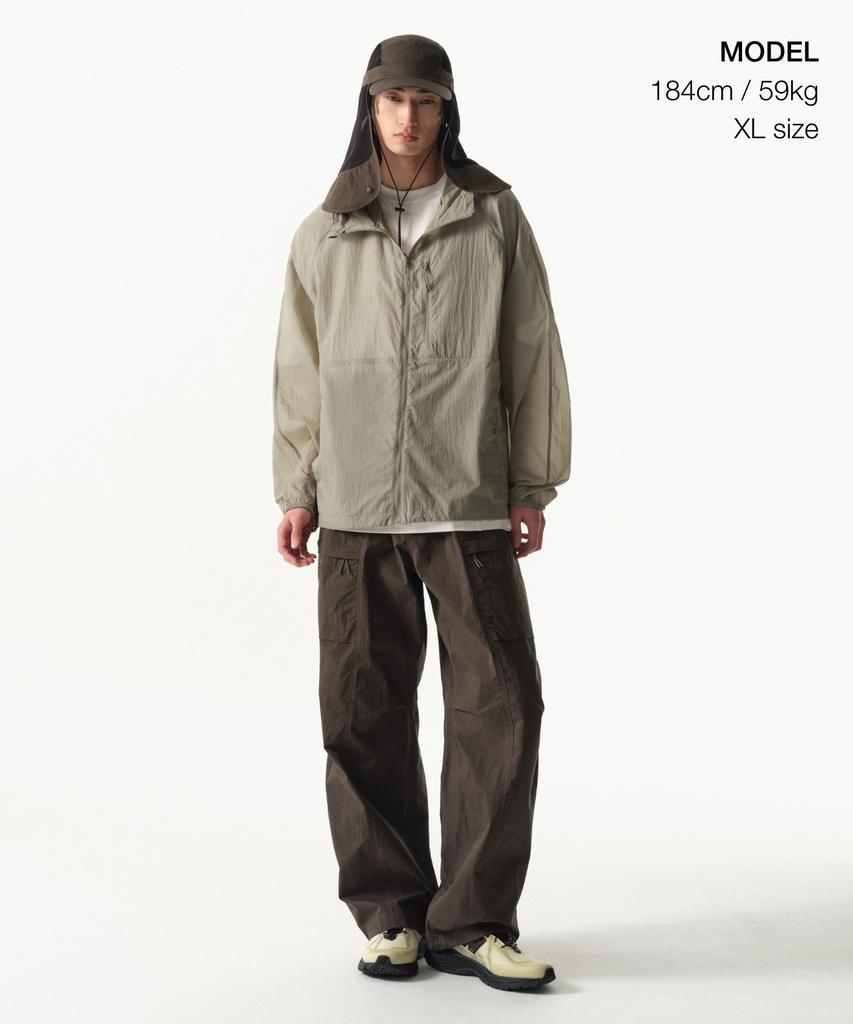 Musinsa Standard [City Leisure] Lightweight Packable Windbreaker Jacket 2 [Grayish Beige]