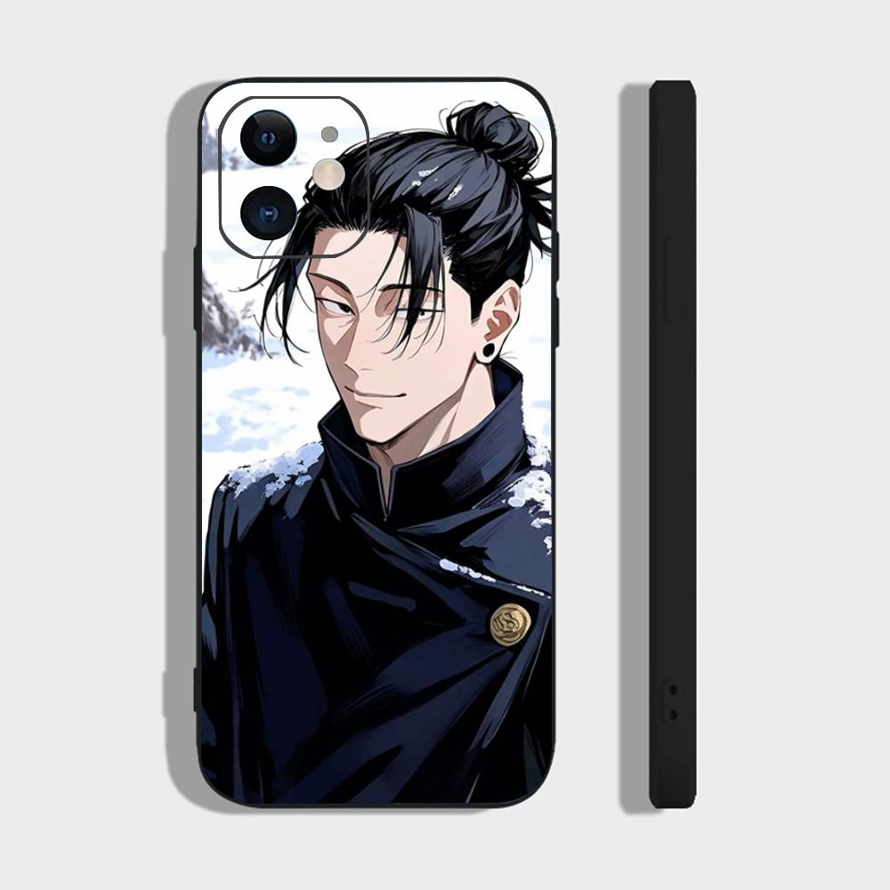 Jujutsu Kaisen Geto Suguru Phone Case For IPhone 17 Air 16 15 14 13 Pro Max 11 12 Black Silicone Cover