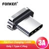 FONKEN Вилка типа C Магнитный кабельный разъем Головка адаптера для зарядного устройства Советы по адаптеру для пылезащитной заглушки типа C