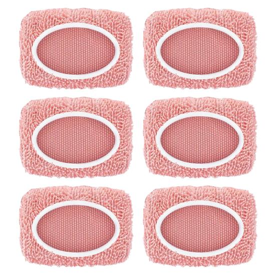 2/4/6Pcs Chenille Mop Cloth Cover Reusable Mop Pads Machine Washable Dry Sweeping Cloth Chenille Mop Refill Pads for Swiffer