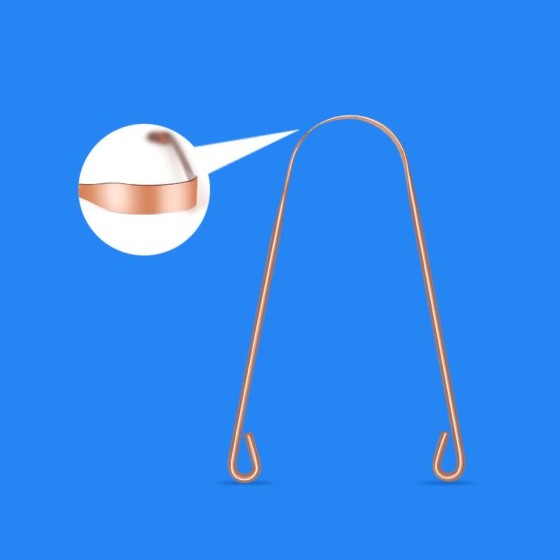 U-Shaped Stainless Steel Tongue Scraper and Cleaner In Box