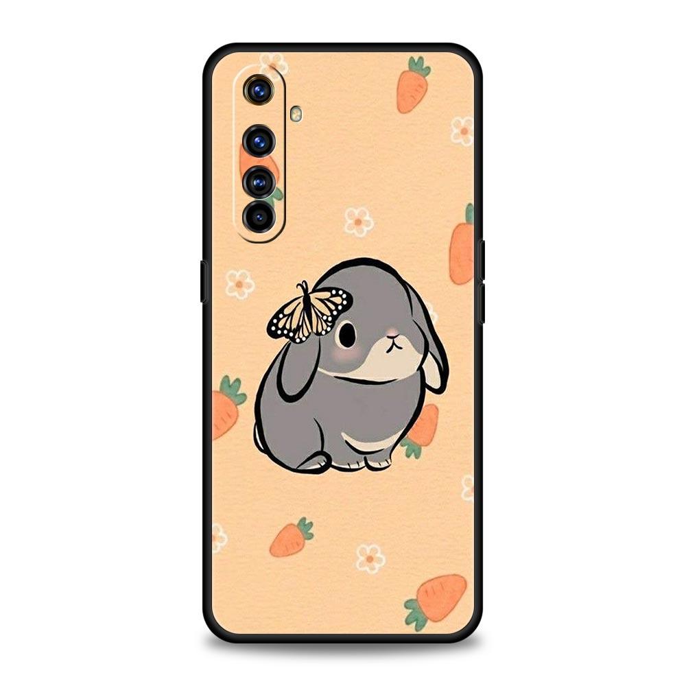 Милый разноцветный чехол-кролик для телефона Realme 12 11 10 9 8 5G 7 6 GT5 GT3 GT2 Pro C21 C11 C25 C35 Для Realme GT Neo 2 3 3T 5 Чехол