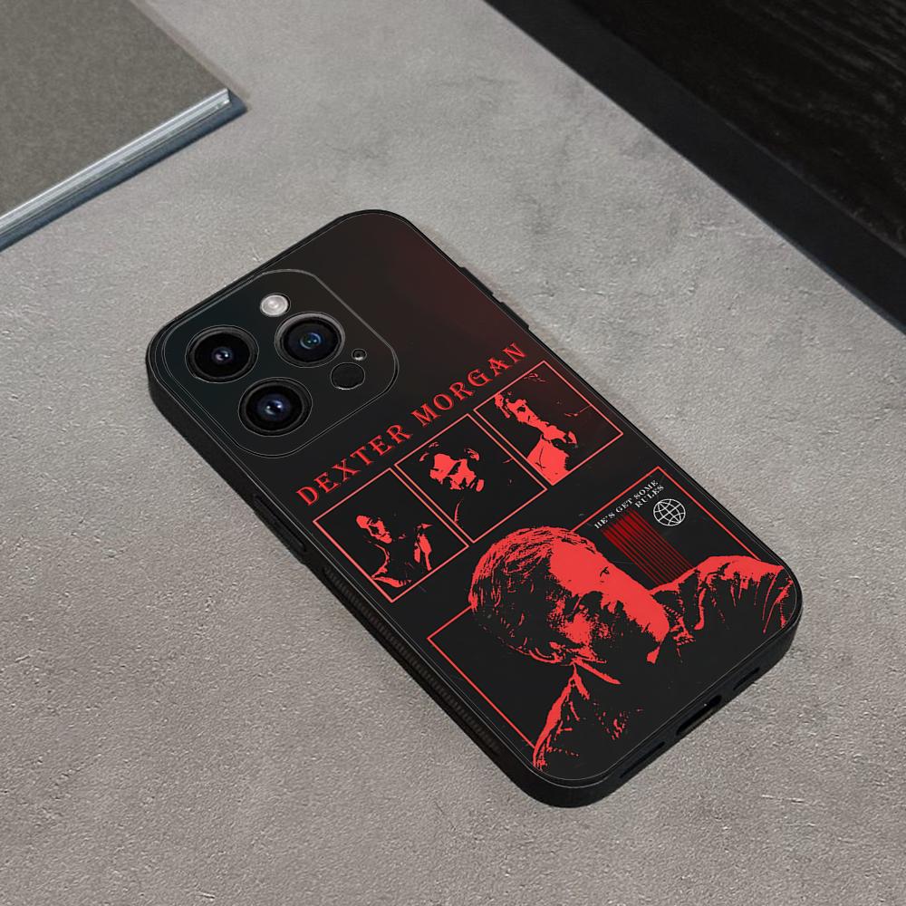 Чехол для телефона Декстер Морган для iPhone 16 15 11 13 14 Pro Max 7 8 Plus X Xr Xs Max 12mini Черный корпус