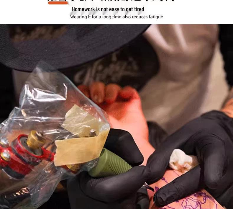 Black Nitrile Oil-Resistant Non-Slip Thickened Disposable Gloves for Industrial and Household Use