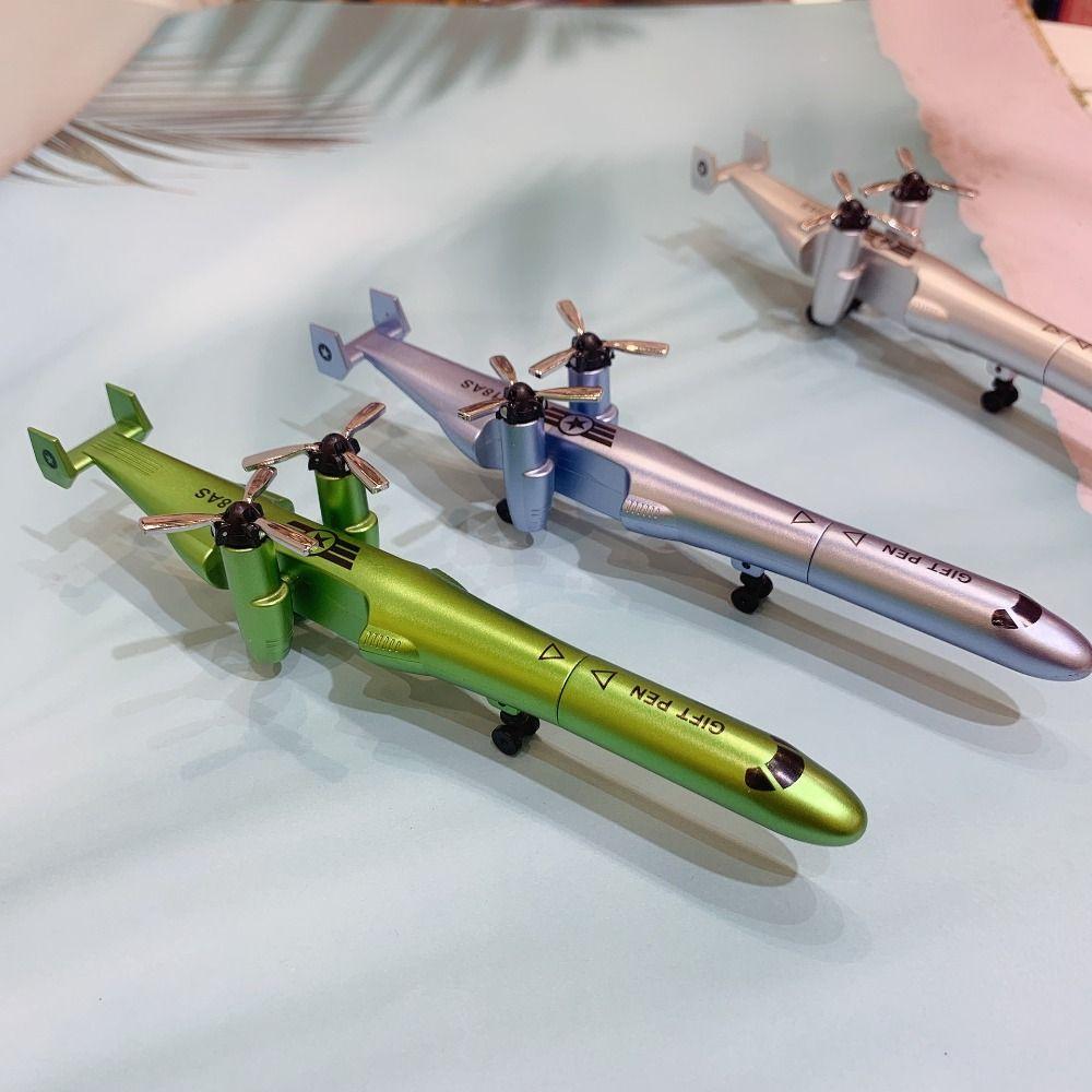 Funny Helicopter Pen Aircraft Ballpoint Pen Creative Deformation Toy Children's Day gift