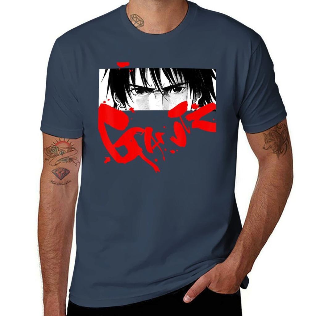 Japanese Unisexga Anime Series Gantzs Character Costume Classic TShirt Work Wear Breathable Tee