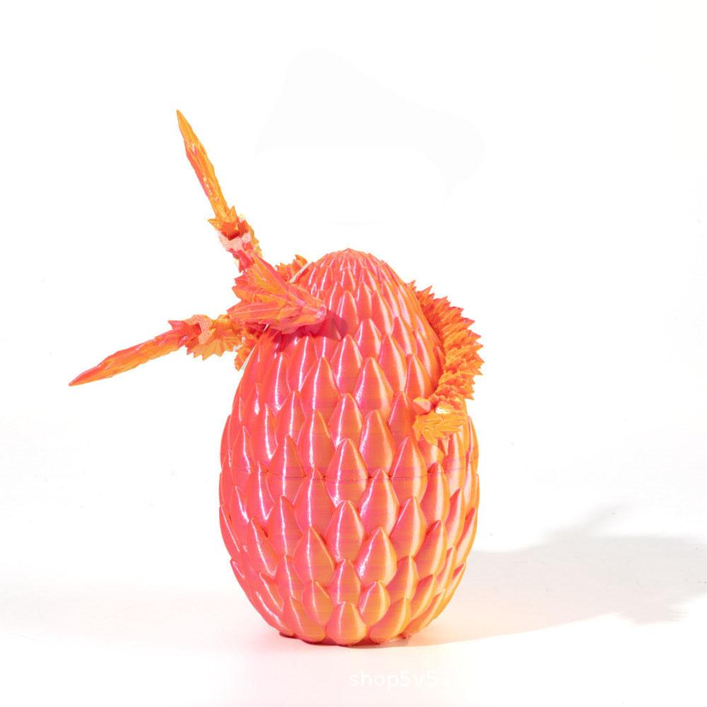 1set 3D Printed Dragon Egg Set Home Decoration Children's Toys Fish Tank Decoration Decorative Crafts for Home