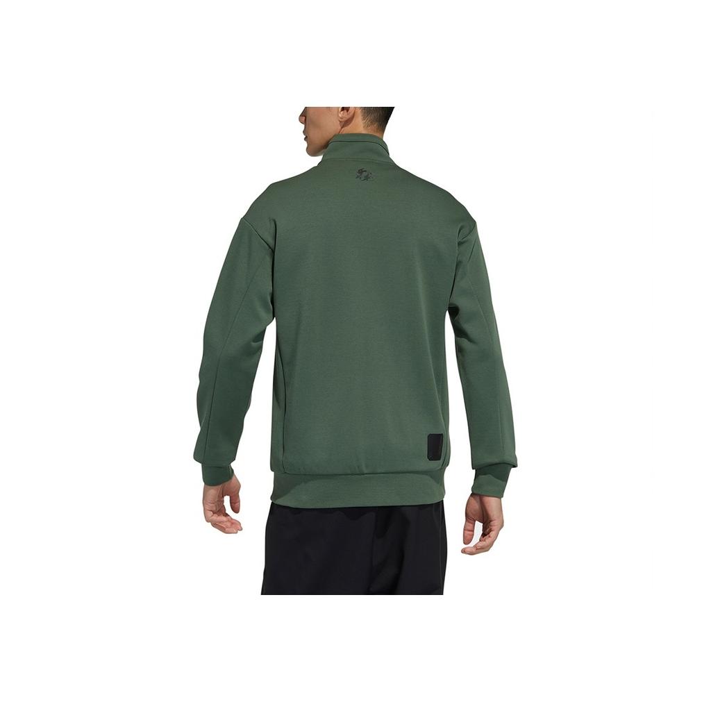 Adidas Повседневная спортивная куртка с воротником-стойкой, мужская верхняя одежда, зеленая GP0908