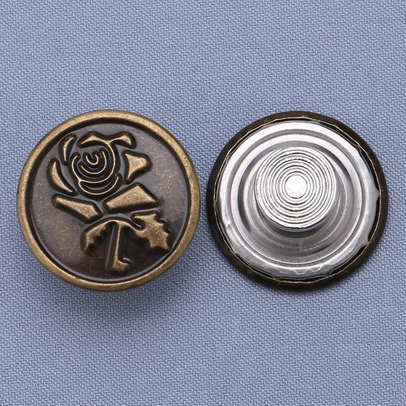 Регулируемые бесшовные металлические пуговицы для джинсовой ткани, съемная утягивающая талию волшебная кнопка