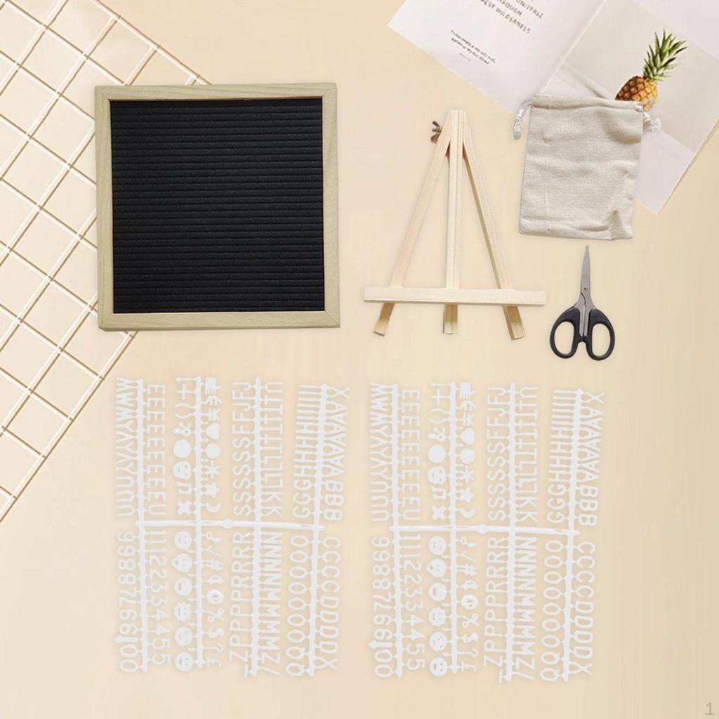 Доска для письма из фетра, сменные информационные таблички с буквами, цифрами и символами