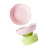 Ceramic Cat Food Bowl Cute Flower Shape Large Capacity Neck Spine Protection Raised Pet Food Bowl for Cats Dogs Pets