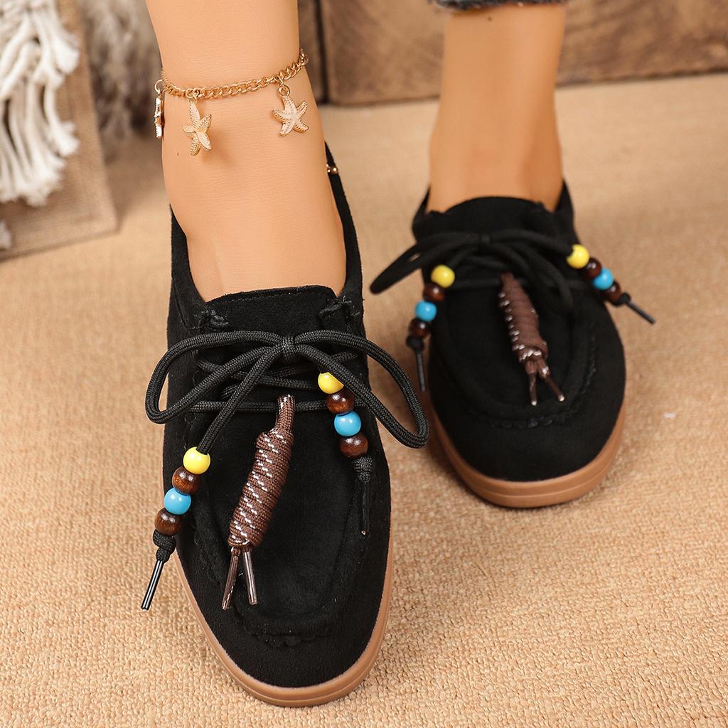 Мода 2025 Новые Женские Мелкие Плоские Кроссовки Ретро Весна Осень Шнуровка Уличные Кроссовки Круглый Носок Обувь на Шнуровке Женская Zapatos De Mujer