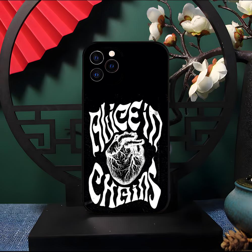 Retro Band Alice In Chains Phone Case For IPhone 17 Pro Max 16 15 14 Pro Max 13 11 Air Plus Silicone Cover