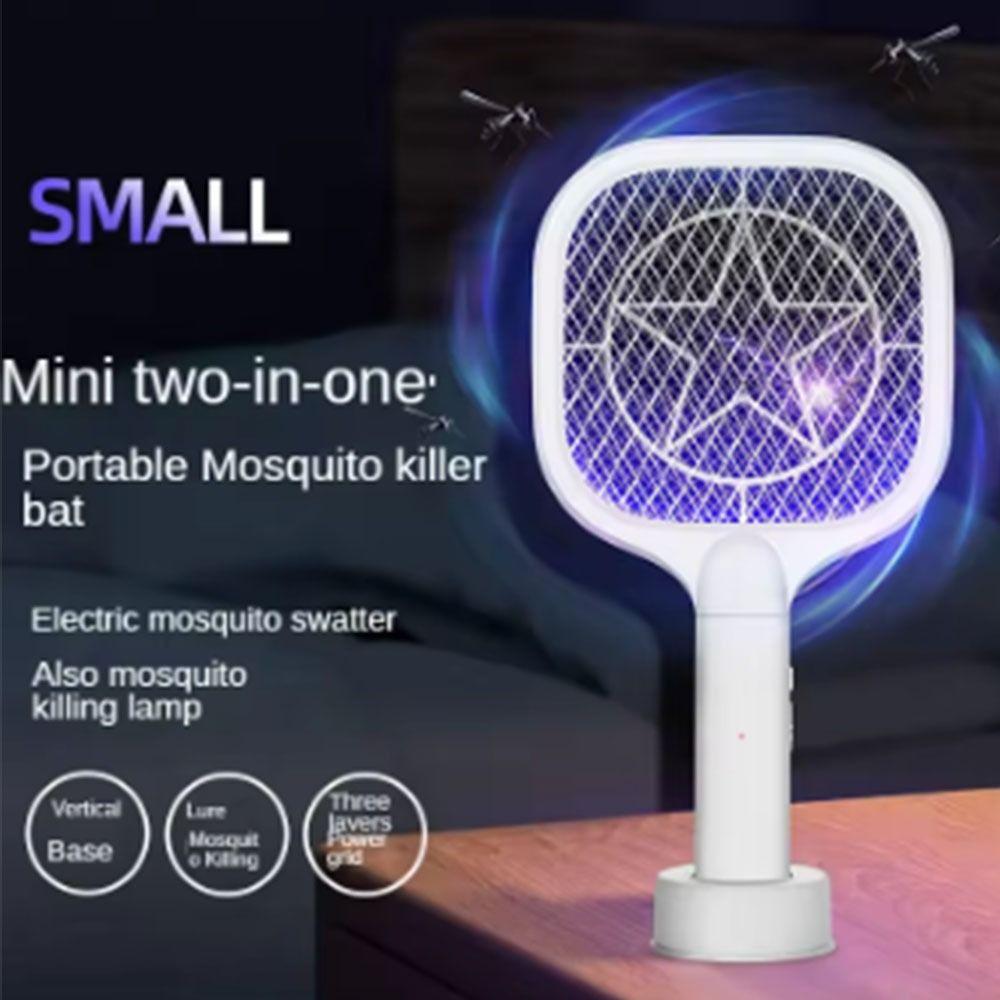 USB Rechargeable Electric Bug Zapper UV Light Mosquito Killer Lamp Mini Insect Racket  Summer