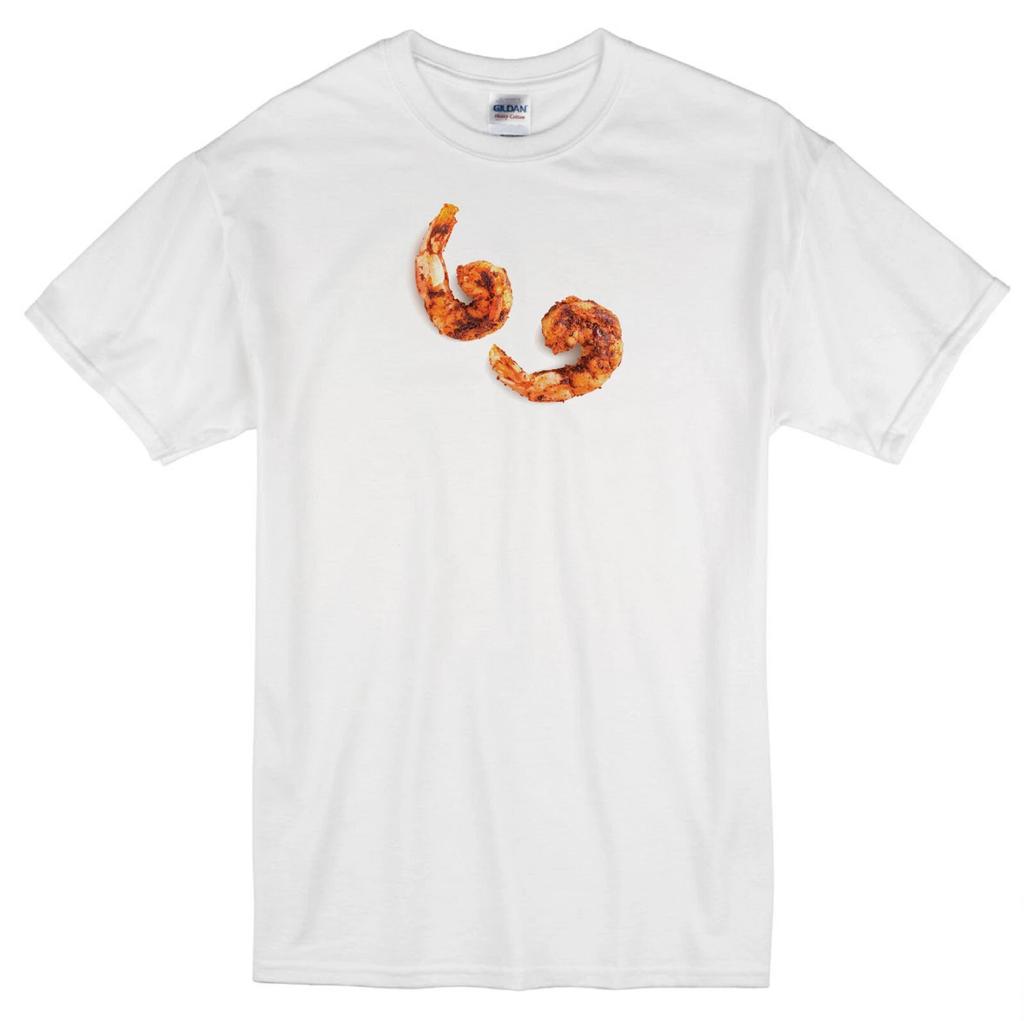 SHRIMP SEASONED COOKED SCAMPI FRIED SEAFOOD RED LOBSTER RESTAURANT WHITE T-shirt Tops Tees Unisex