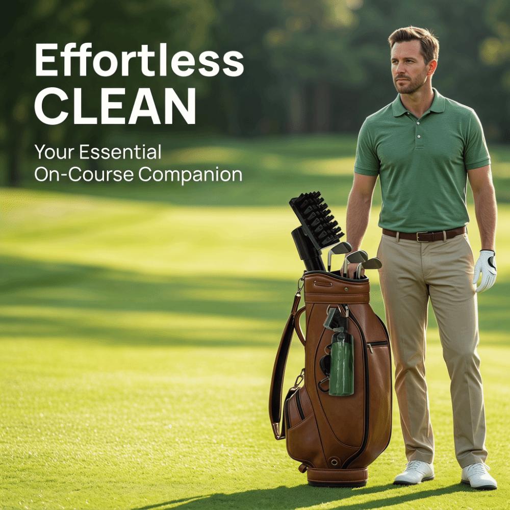 Press-Type Golf Club Brush Water Spray Golf Club Cleaner Club Cleaning Brush Club Head Grooves
