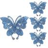 4Pcs Butterfly Car Stickers Sparkling Rhinestone Self-adhesive Easy To Apply Car Stickers for Unique Car Interior Decoration