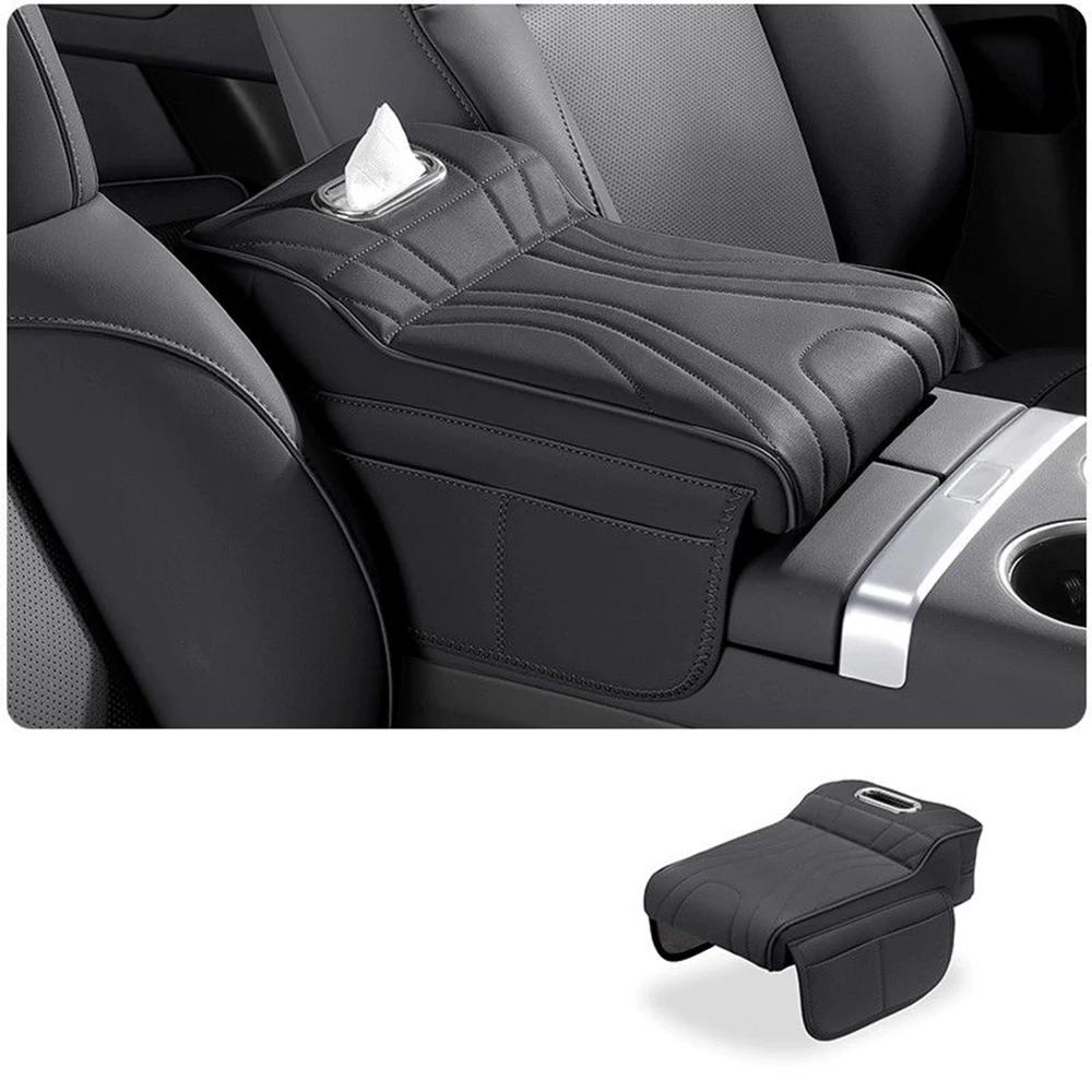 Car Tissue Box Height Increase Armrest Pad For Toyota Land Cruiser Prado LC250 2024 25 Protective Cover Storage Bag Auto Styling