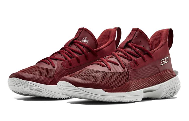 Men's Sneakers Under Armour Curry 7 Team 'Cardinal White'