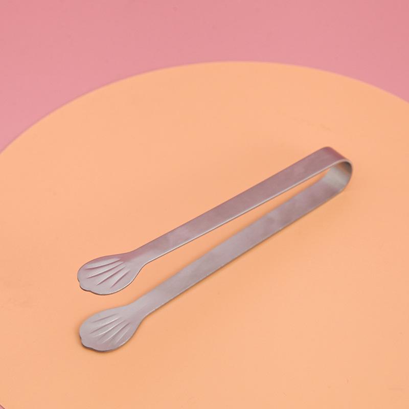YOMDID Creative Ice Cube Clip Stainless Steel Tongs For Lemon Tea Bag Thickened Sugar Tea Biscuit Food Clip Kitchen Accessories