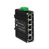 Mini Industrial 5 Port Gigabit Switch Enhanced 5 Port RJ45 Ethernet Switch Din Rail Mount Ethernet Switch Wall Mount Included 10Gbps Switching
