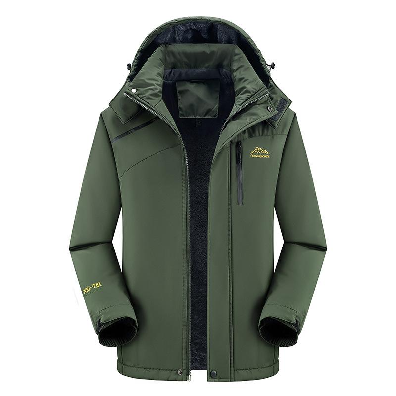 Padded-on Men's Autumn and Winter Jackets, Jackets, Cold-proof and Warm Padded Jackets, Mountaineering Suits.