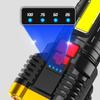 5 светодиодов фонарик водонепроницаемый прожектор из АБС-пластика USB перезаряжаемый портативный уличный прожектор COB 4 режима освещения для наружного использования